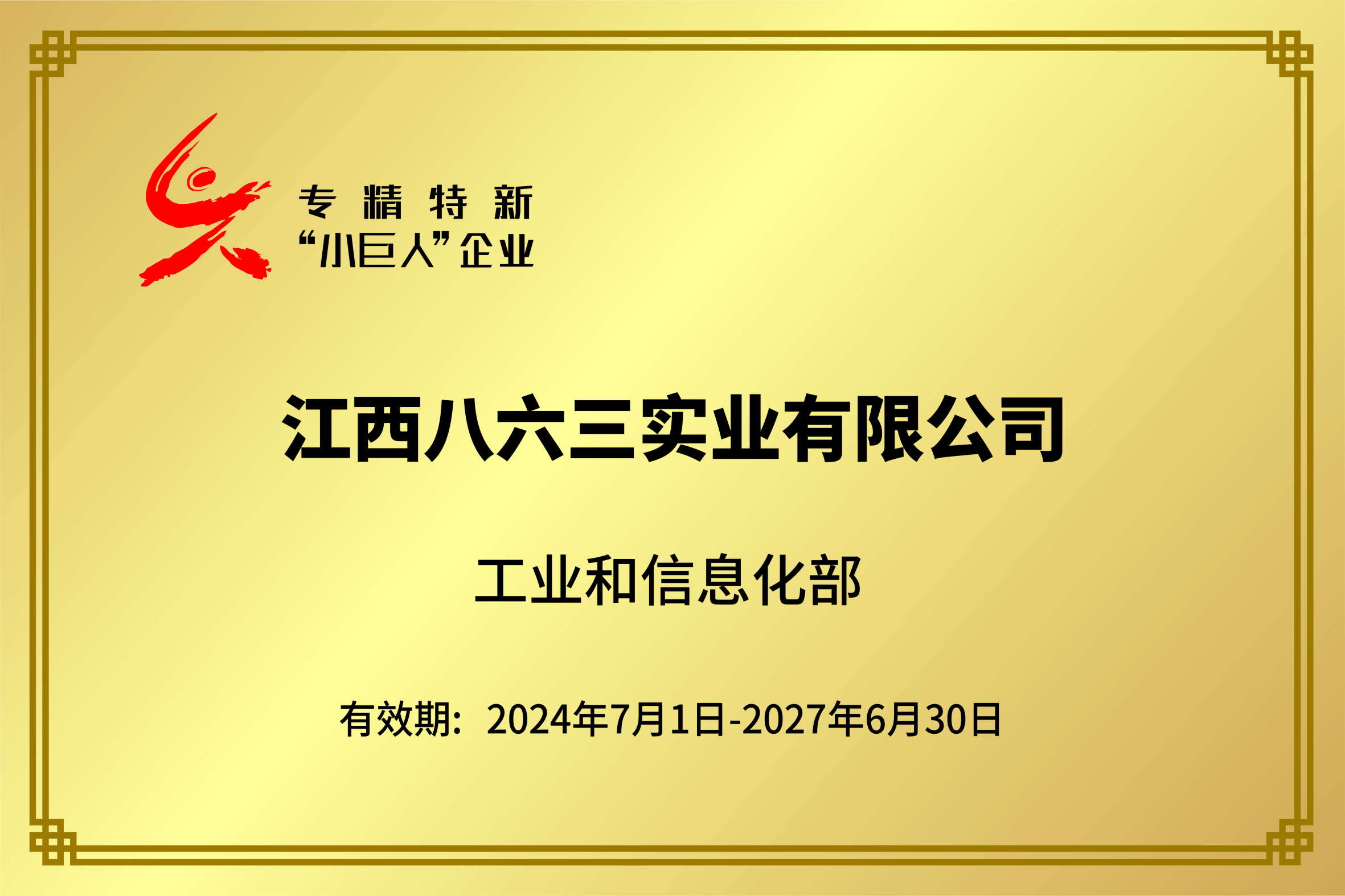 国家专精特新小巨人企业2024-2027